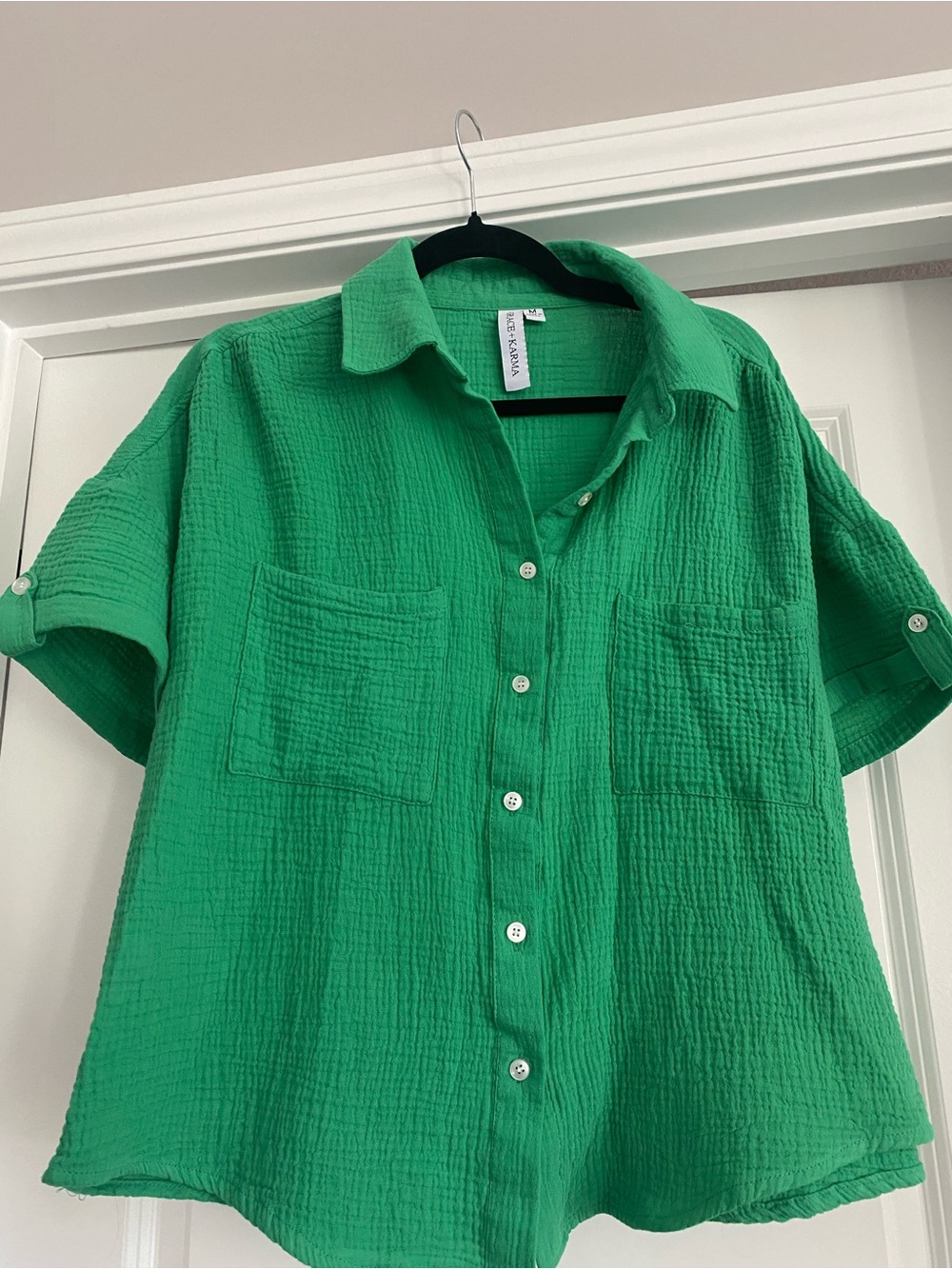 Grace & Karma Emerald Green Short Sleeve 100% cotton top